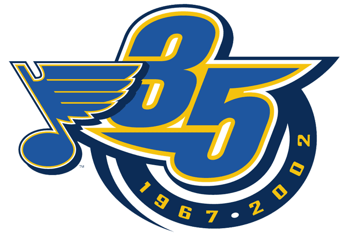 St. Louis Blues 1991 92 Anniversary Logo 02 vinyl decal